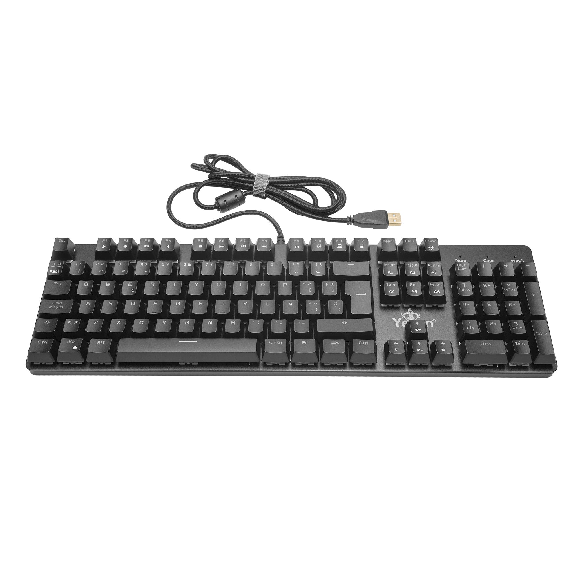 Teclado Kusari Gaming Mecánico Yeyian Yeyian YKM-ERGB-01 - Negro, RGB Teclado Kusari Gaming Mecánico Yeyian Yeyian YKM-ERGB-01 - Negro, RGB